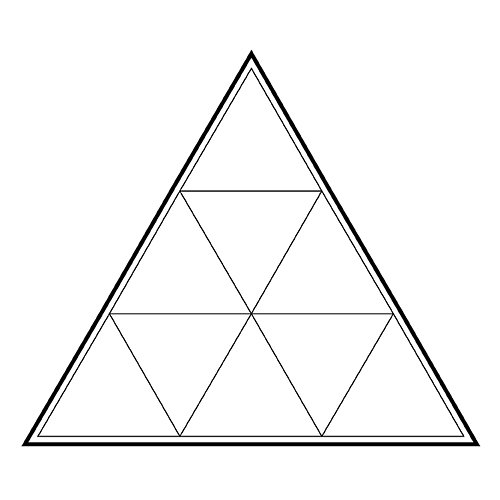 ceiling design triangle