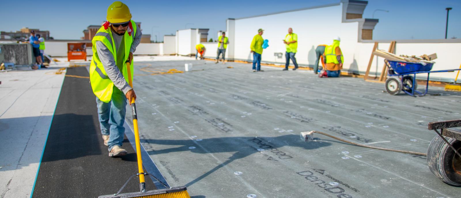 commercial roof application